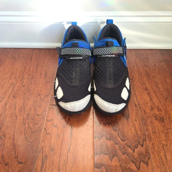 Nike Jordan Air Trunner Black and Electrical Blue with white details Size 11 - Picture 3 of 6